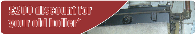 £200 Discount off the price of a new boiler